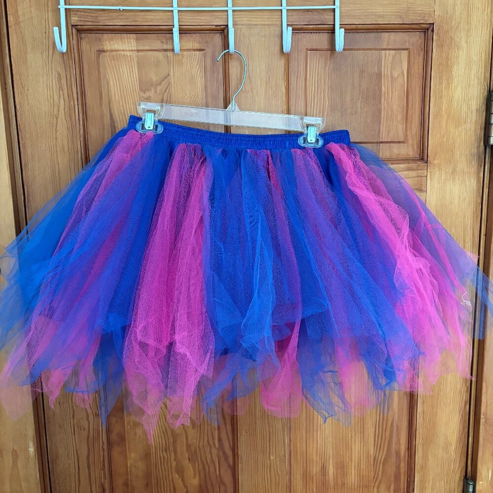Blue and Pink Adult Tutu Costume Skirt